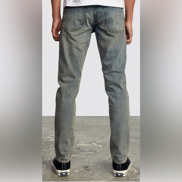 RVCA Daggers Slim Straight Jeans 30 x 32 - Picture 3 of 10
